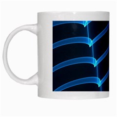 Background Light Glow Blue White Mugs by Nexatart