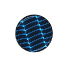 Background Light Glow Blue Hat Clip Ball Marker by Nexatart