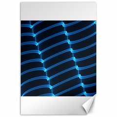 Background Light Glow Blue Canvas 24  X 36  by Nexatart