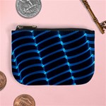 Background Light Glow Blue Mini Coin Purses Front