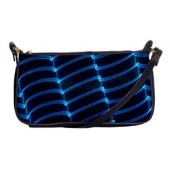 Background Light Glow Blue Shoulder Clutch Bags by Nexatart