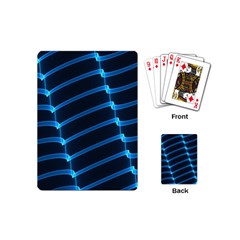 Background Light Glow Blue Playing Cards (mini)  by Nexatart