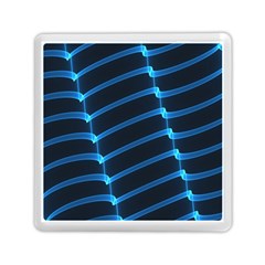 Background Light Glow Blue Memory Card Reader (square)  by Nexatart