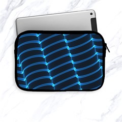 Background Light Glow Blue Apple Ipad Mini Zipper Cases by Nexatart