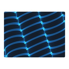 Background Light Glow Blue Double Sided Flano Blanket (mini)  by Nexatart