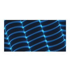 Background Light Glow Blue Satin Wrap by Nexatart