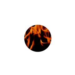 Fire Flame Heat Burn Hot 1  Mini Magnets by Nexatart