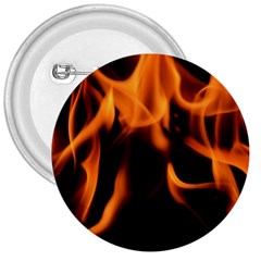 Fire Flame Heat Burn Hot 3  Buttons by Nexatart