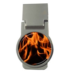 Fire Flame Heat Burn Hot Money Clips (round)  by Nexatart