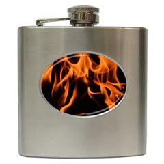 Fire Flame Heat Burn Hot Hip Flask (6 Oz) by Nexatart