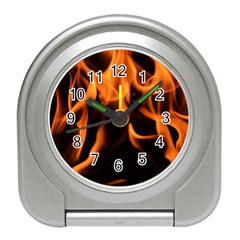 Fire Flame Heat Burn Hot Travel Alarm Clocks by Nexatart