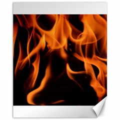 Fire Flame Heat Burn Hot Canvas 11  X 14   by Nexatart