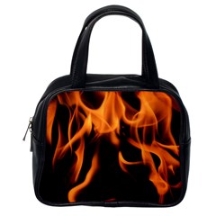 Fire Flame Heat Burn Hot Classic Handbags (one Side) by Nexatart