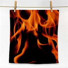 Fire Flame Heat Burn Hot Face Towel by Nexatart