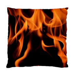 Fire Flame Heat Burn Hot Standard Cushion Case (one Side) by Nexatart