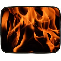 Fire Flame Heat Burn Hot Fleece Blanket (mini) by Nexatart