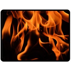 Fire Flame Heat Burn Hot Fleece Blanket (large)  by Nexatart