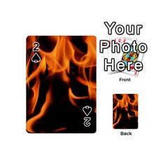 Fire Flame Heat Burn Hot Playing Cards 54 (mini)  by Nexatart