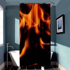 Fire Flame Heat Burn Hot Shower Curtain 36  X 72  (stall)  by Nexatart