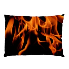 Fire Flame Heat Burn Hot Pillow Case (two Sides) by Nexatart