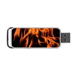 Fire Flame Heat Burn Hot Portable Usb Flash (two Sides) by Nexatart