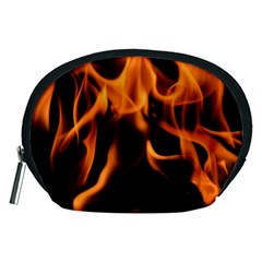 Fire Flame Heat Burn Hot Accessory Pouches (medium)  by Nexatart