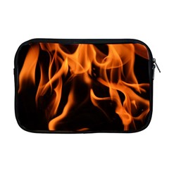 Fire Flame Heat Burn Hot Apple Macbook Pro 17  Zipper Case by Nexatart