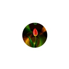 Tulip Flower Background Nebulous 1  Mini Buttons by Nexatart