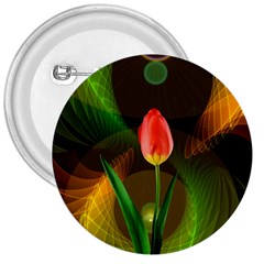 Tulip Flower Background Nebulous 3  Buttons by Nexatart