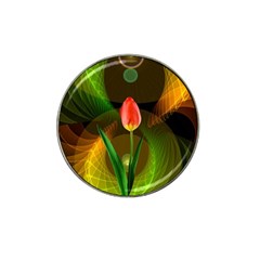 Tulip Flower Background Nebulous Hat Clip Ball Marker (4 Pack) by Nexatart