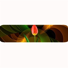 Tulip Flower Background Nebulous Large Bar Mats by Nexatart