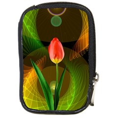 Tulip Flower Background Nebulous Compact Camera Cases by Nexatart