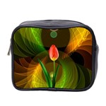 Tulip Flower Background Nebulous Mini Toiletries Bag 2-Side Front