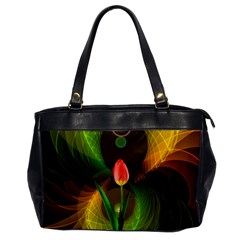 Tulip Flower Background Nebulous Office Handbags by Nexatart