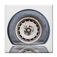 Flat Tire Vehicle Wear Street Tile Coasters