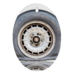 Flat Tire Vehicle Wear Street Ornament (Oval)