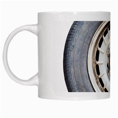 Flat Tire Vehicle Wear Street White Mugs