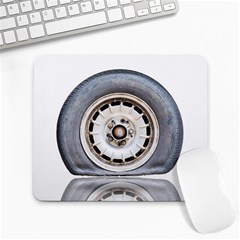 Flat Tire Vehicle Wear Street Large Mousepads