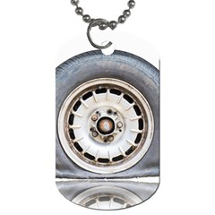 Flat Tire Vehicle Wear Street Dog Tag (Two Sides)