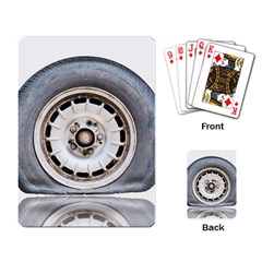 Flat Tire Vehicle Wear Street Playing Card