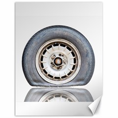 Flat Tire Vehicle Wear Street Canvas 18  x 24  