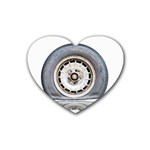 Flat Tire Vehicle Wear Street Heart Coaster (4 pack)  Front