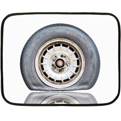 Flat Tire Vehicle Wear Street Fleece Blanket (mini) by Nexatart