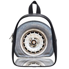 Flat Tire Vehicle Wear Street School Bags (small)  by Nexatart