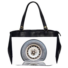 Flat Tire Vehicle Wear Street Office Handbags (2 Sides)  by Nexatart