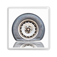 Flat Tire Vehicle Wear Street Memory Card Reader (Square) 