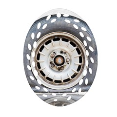 Flat Tire Vehicle Wear Street Ornament (Oval Filigree)