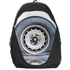 Flat Tire Vehicle Wear Street Backpack Bag by Nexatart