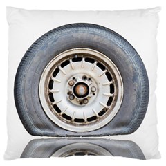 Flat Tire Vehicle Wear Street Standard Flano Cushion Case (one Side) by Nexatart