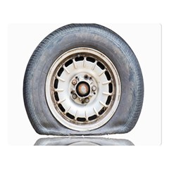 Flat Tire Vehicle Wear Street Double Sided Flano Blanket (large)  by Nexatart